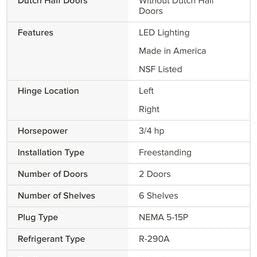 Traulsen Brand Double door commercial freezer