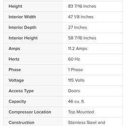 Traulsen Brand Double door commercial freezer