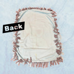 Cut & Tie Elephant Blanket with Red Nose Floral Pattern 48in x 60in Soft Fabric for Children's Rooms & Playrooms