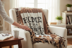 Home Is Our Favorite Place to Be – Cozy Cut & Tie Blanket (72” x 60”)
