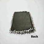 Dog Print Cut & Tie Fleece Blanket – 50” x 60”