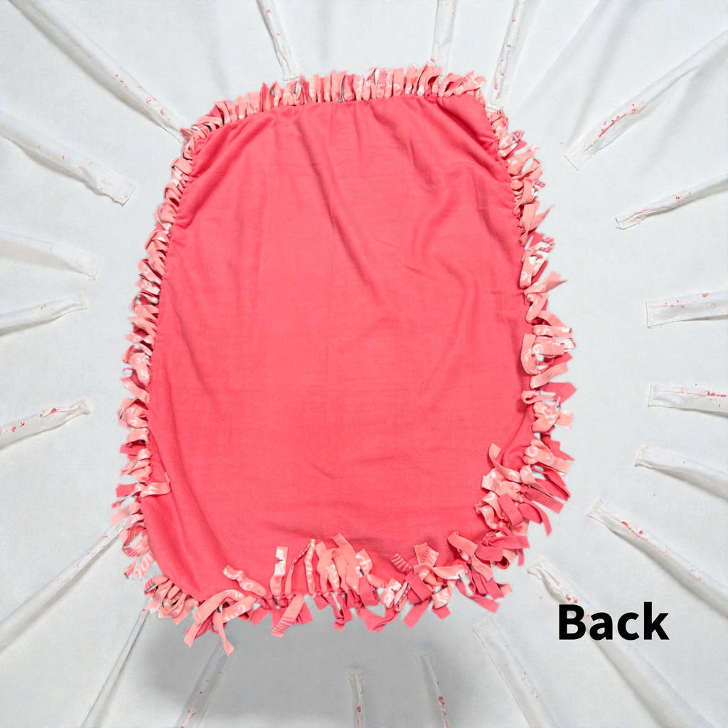 Pink Cupcake Cut & Tie Fleece Blanket – 48” x 60”